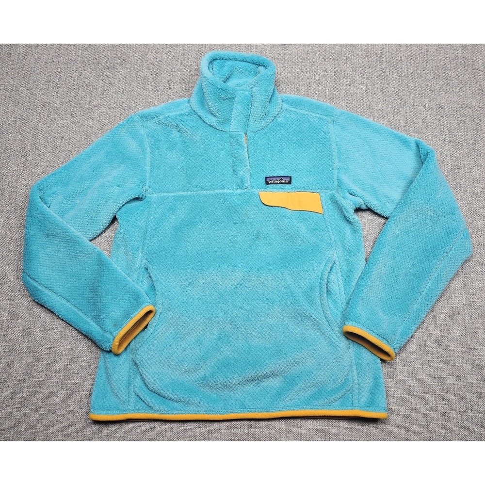 Patagonia Pullover Womens Small Blue Fleece Snap T Retro Lightweight Jacket
